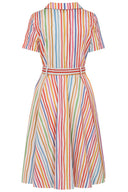 Bella Stripe Dress in Multicolor | Banned Retro - Bright House Vintage