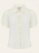 Bette Blouse in Ivory – Weekend Doll