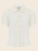 Bette Blouse in Ivory – Weekend Doll