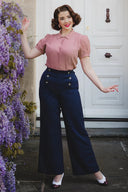 Bette Blouse in Rose | Weekend Doll - Bright House Vintage