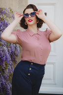 Bette Blouse in Rose | Weekend Doll - Bright House Vintage