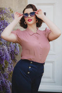 Bette Blouse in Rose | Weekend Doll - Bright House Vintage