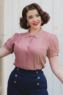 Bette Blouse in Rose | Weekend Doll - Bright House Vintage
