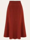 Bette Midi Skirt in Rost – Weekend Doll