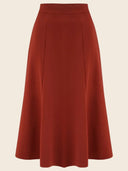 Bette Midi Skirt in Rost – Weekend Doll