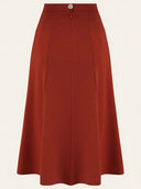Bette Midi Skirt in Rost – Weekend Doll