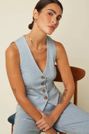 Bianca Gilet Corner Stripe | King Louie - Bright House Vintage