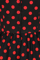 Black Marilyn Spot Dress - Bright House Vintage