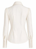 Bluse Agnes in Creme - Bright House Vintage