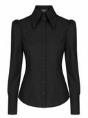 Bluse Agnes in Schwarz - Bright House Vintage