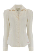 Bluse Gene langärmlig in Elfenbein | Weekend Doll - Bright House Vintage