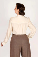 Gene Long Sleeve Blouse in Ivory | Weekend Doll - Bright House Vintage
