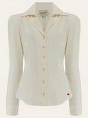 Bluse Gene langärmlig in Elfenbein – Weekend Doll