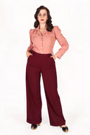 Bluse Gene langärmlig in Rose | Weekend Doll - Bright House Vintage