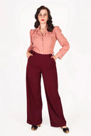 Bluse Gene langärmlig in Rose | Weekend Doll - Bright House Vintage