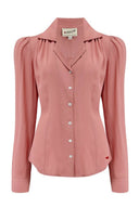 Bluse Gene langärmlig in Rose | Weekend Doll - Bright House Vintage