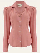 Bluse Gene langärmlig in Rose – Weekend Doll