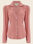 Bluse Gene langärmlig in Rose – Weekend Doll