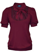 Bluse Martha in Bordeaux | Femkit - Bright House Vintage