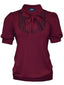 Bluse Martha in Bordeaux | Femkit - Bright House Vintage