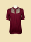 Bluse Martha in Bordeaux | Femkit | Damenbluse - Bright House Vintage