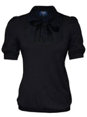 Bluse Martha in Schwarz | Femkit - Bright House Vintage