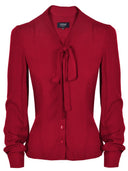 Bluse Maya in Weinrot | Femkit - Bright House Vintage