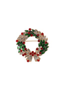Brosche Holly Wreath in Mehrfarbig | Banned Retro | Brosche - Bright House Vintage