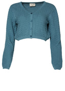 Cardigan Aqua aus Baumwolle | About Betty | Damencardigan - Bright House Vintage