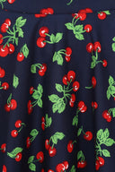 Cary Cherry Swing Rock in Marineblau | Banned Retro - Bright House Vintage