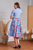 Cary Lobster Love Skirt in Blau | Banned Retro - Bright House Vintage