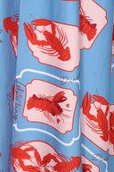 Cary Lobster Love Skirt in Blau | Banned Retro - Bright House Vintage