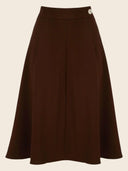 Classic 1940s Style A-Line Skirt in Braun – Weekend Doll