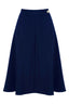 Classic 1940s Style A - Line Skirt in Navy | Weekend Doll | Damenrock - Bright House Vintage