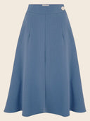 Classic 1940s Style A-Line Skirt in Taubenblau – Weekend Doll