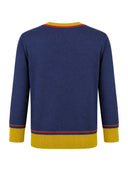 Classic Cardigan Navy Squirrel | Palava | Damencardigan - Bright House Vintage