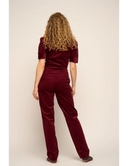 Classic Jumpsuit aus Cord in Granatrot - Bright House Vintage