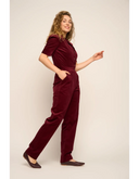 Classic Jumpsuit aus Cord in Granatrot | Very Cherry | Damenjumpsuit - Bright House Vintage