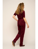Classic Jumpsuit aus Cord in Granatrot | Very Cherry | Damenjumpsuit - Bright House Vintage