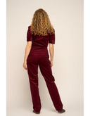 Classic Jumpsuit aus Cord in Granatrot | Very Cherry | Damenjumpsuit - Bright House Vintage