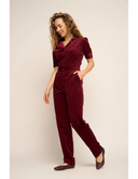 Classic Jumpsuit aus Cord in Granatrot | Very Cherry | Damenjumpsuit - Bright House Vintage