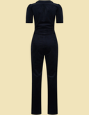 Classic Jumpsuit aus Cord in Navy | Very Cherry | Damenjumpsuit - Bright House Vintage