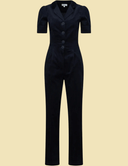 Classic Jumpsuit aus Cord in Navy | Very Cherry | Damenjumpsuit - Bright House Vintage