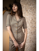 Classic Jumpsuit Birmingham Check | Very Cherry | Damenjumpsuit - Bright House Vintage