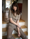 Classic Jumpsuit Birmingham Check | Very Cherry | Damenjumpsuit - Bright House Vintage
