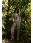 Classic Jumpsuit Breton Stripe Marino | Very Cherry | Damenjumpsuit - Bright House Vintage