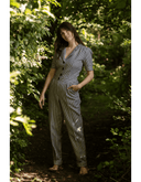 Classic Jumpsuit Breton Stripe Marino | Very Cherry | Damenjumpsuit - Bright House Vintage