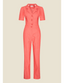 Classic Jumpsuit Delfino Denim Poppy | Very Cherry | Damenjumpsuit - Bright House Vintage