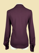 Dita Blouse Longsleeve Grape Tricot Deluxe | Very Cherry | Damenbluse - Bright House Vintage