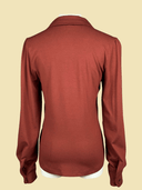 Dita Blouse Longsleeve Terra Tricot Deluxe | Very Cherry | Damenbluse - Bright House Vintage